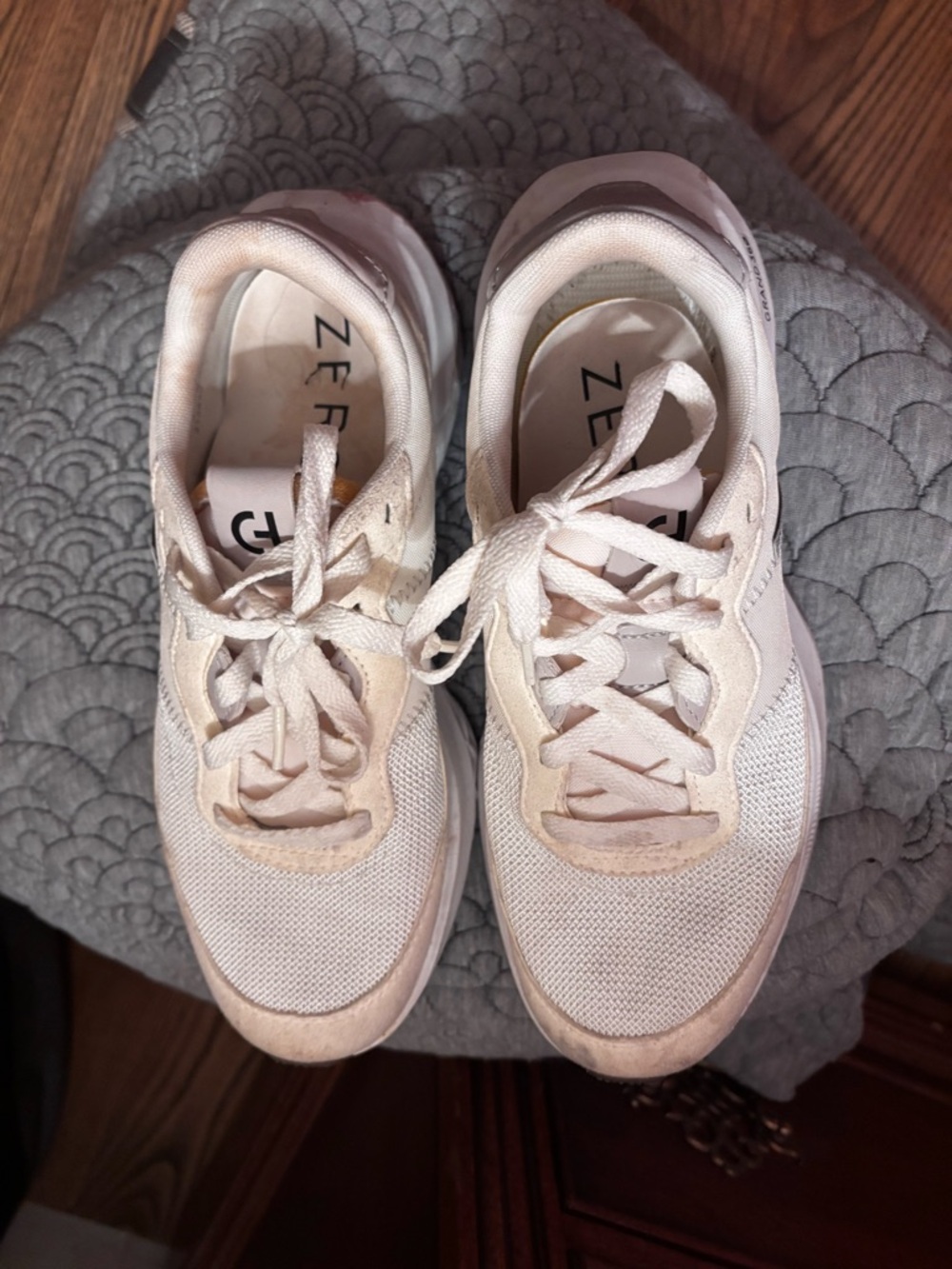 Cole Haan Pale Pink Mesh Athletic Sneakers
